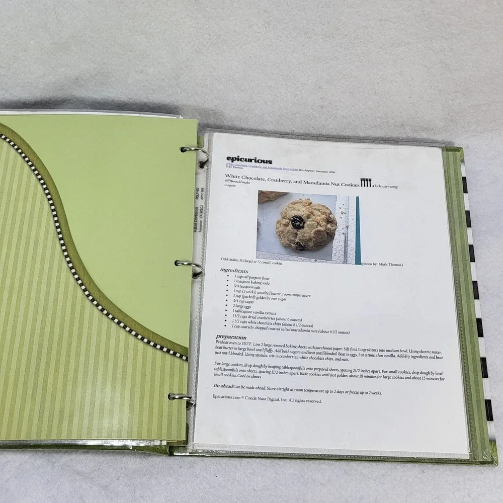 La Cuisine Recipe Keeper Binder New Seasons‎ French Kitchen Organizer